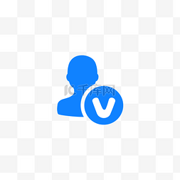 增用户数图片_vip用户蓝色图标