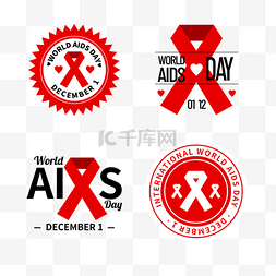 红色world aids day徽章