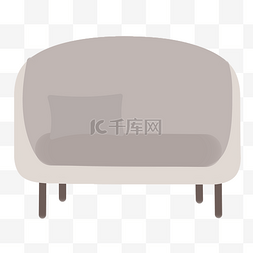 白色现代单人沙发