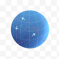 地球轨迹图片_环球航线国际航班