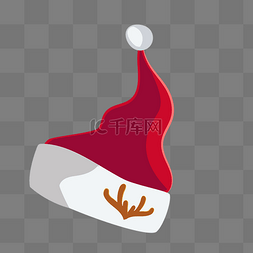 鹿角装饰圣诞帽
