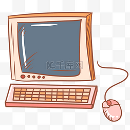 电脑鼠标图片_老式电脑键盘