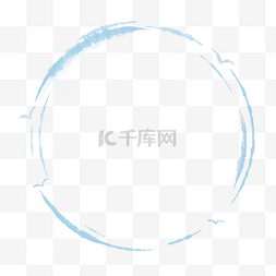 中国风蓝色标题框图片_中国风边框