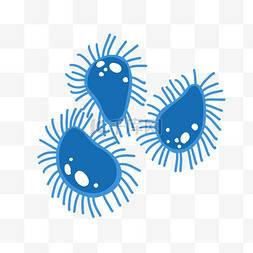 杀菌病毒图片_扁平细胞细菌触手PNG免抠素材