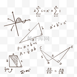 数学课件背景图片_数学公式符号底纹