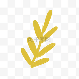 一朵一朵小花图片_一朵手绘黄色小花