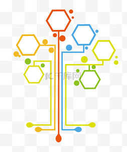 树叶风卡通图片_创意儿童插画风树状图