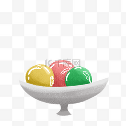 彩色的冰淇淋免抠图