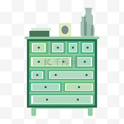 家具绿色柜子
