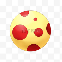 红色彩球装饰图片_华丽鲜艳圣诞节彩球黄红色装饰