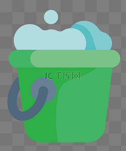 绿色洗漱水桶