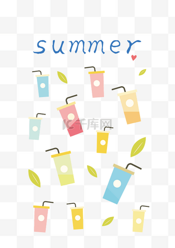 西瓜免抠素材图片素材手绘卡通西瓜饮料元素