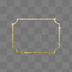 金色闪粉图片_金色闪粉简约边框3平安夜