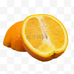 切开橙子图片_切开的黄色橙子