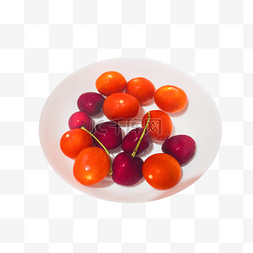 一盘番茄图片_一盘水里的水果