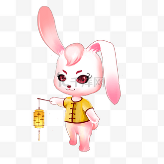 提灯笼的兔子