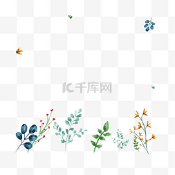 日系小装饰图片_小清新植物边框