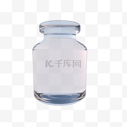 透明保持器图片_白色玻璃器瓶子