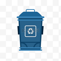 可回收爱护环境图片_可回收垃圾桶