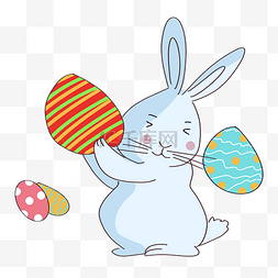 小兰图片_漂亮的小兰兔子在复活节玩耍