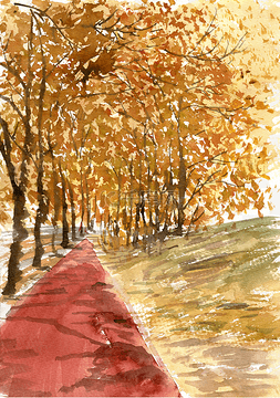 秋季的小道