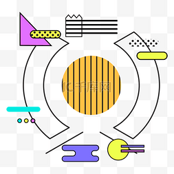 点孟菲斯图片_点线面几何孟菲斯边框