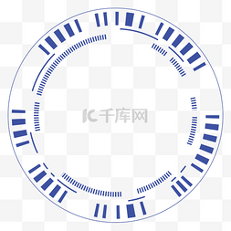 科技环形边框图片_蓝色圆形边框装饰环形