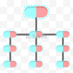 精美的图表图片_卡通药丸图表插画