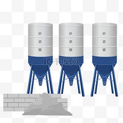 搅拌粉糊图片_建筑施工设备砂浆罐