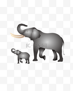 大象睡觉的卡通图片_矢量免扣卡通大象