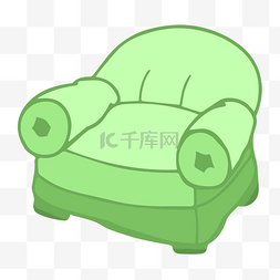 绿色单人沙发