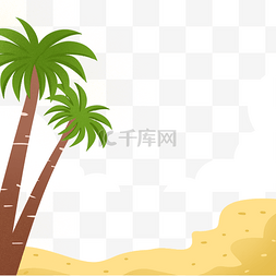 植物树子图片_绿色的椰子树免抠图