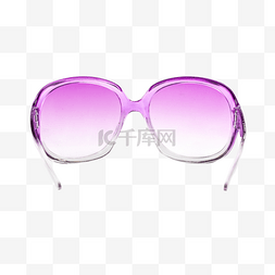 紫色休闲太阳镜png素材