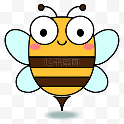 小蜜蜂psd图片_可爱动物卡通小蜜蜂