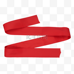 双12图片_红色丝带彩带