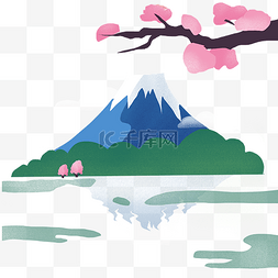 日本风景图片_日本富士山火山