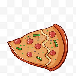 美味的披萨装饰插画