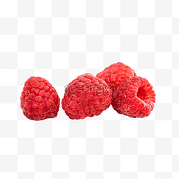 树莓素材图片_红色树莓水果