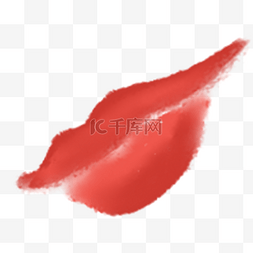 红色唯美妖艳的嘴唇
