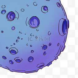 紫色圆弧科技星球元素