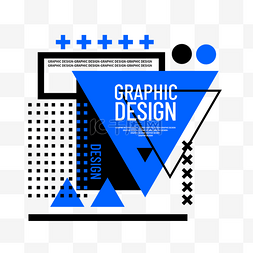 三角几何图片_波普风格卡通可爱标志孟菲斯创意