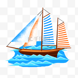 海上立体帆船