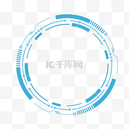 青色科技图片_科技风矢量青色边框