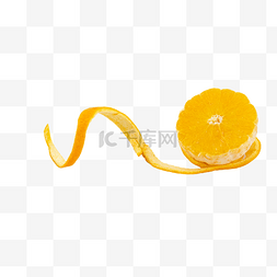 黄色果皮图片_削皮水果皮橙子皮