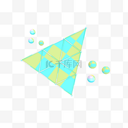 立体气泡三角形边框