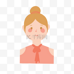 丸子头的人图片_穿着粉色衣服的美女