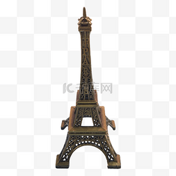 实拍巴黎铁塔模型