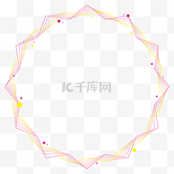 糖果色黄色图片_糖果色曲线渐变可爱边框