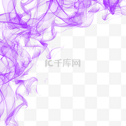 漂浮紫烟图片_紫色简约漂浮的水墨烟雾