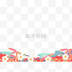 日式樱花餐具图片_日式樱花底边